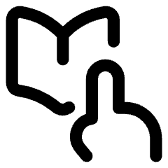 Book Reading Icon from Core Line Set