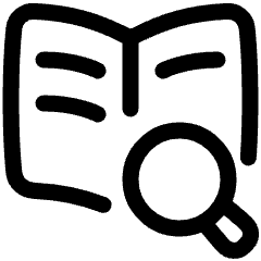 Definition Search Book Icon from Plump Line Set