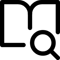 Definition Search Book Icon from Core Line Set