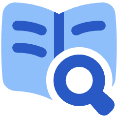 Definition Search Book Icon from Plump Flat Set