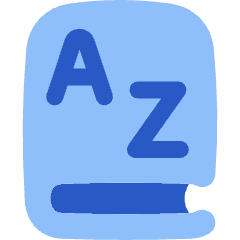 Dictionary Language Book Icon from Flex Flat Set