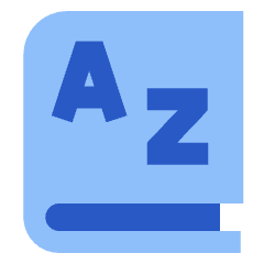 Dictionary Language Book Icon from Sharp Flat Set