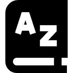 Dictionary Language Book Icon from Sharp Remix Set