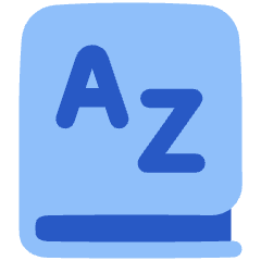 Dictionary Language Book Icon from Plump Flat Set