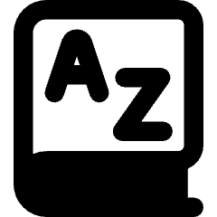 Dictionary Language Book Icon from Core Remix Set