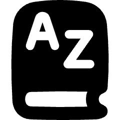 Dictionary Language Book Icon from Flex Solid Set