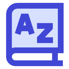 Dictionary Language Book Icon from Sharp Duo Set