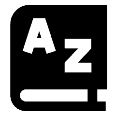 Dictionary Language Book Icon from Sharp Solid Set