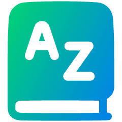 Dictionary Language Book Icon from Plump Gradient Set