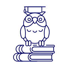 Education Owl 1 Illustration from UX Line Set