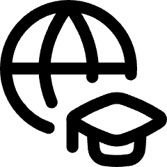 Global Learning Icon from Flex Line Set