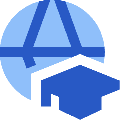 Global Learning Icon from Sharp Flat Set