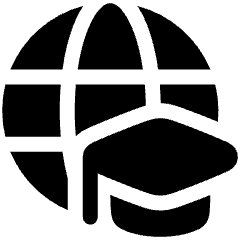 Global Learning Icon from Plump Solid Set