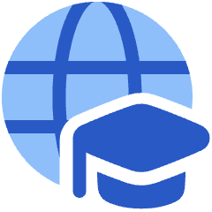 Global Learning Icon from Plump Flat Set
