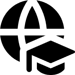 Global Learning Icon from Core Solid Set
