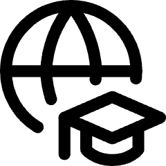Global Learning Icon from Core Line Set