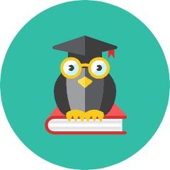 Owl Book Icon from Kameleon Colors Set