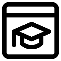 Web Application Learning Icon from Core Line Set