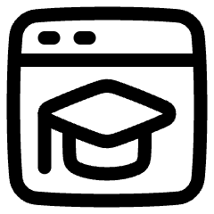 Web Application Learning Icon from Plump Line Set