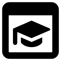 Web Application Learning Icon from Core Solid Set
