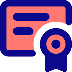 Document Certificate Icon from Core Pop Set