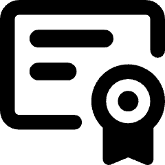 Document Certificate Icon from Core Remix Set