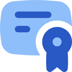 Document Certificate Icon from Flex Flat Set