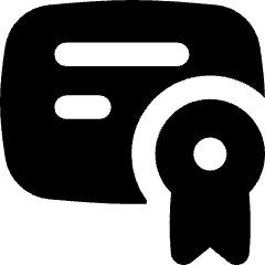 Document Certificate Icon from Flex Solid Set