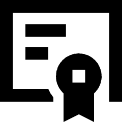 Document Certificate Icon from Sharp Remix Set