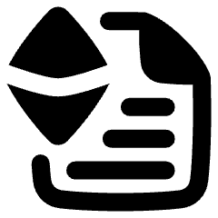 Document Smart Contract Icon from Plump Remix Set