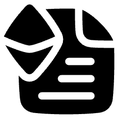 Document Smart Contract Icon from Plump Solid Set