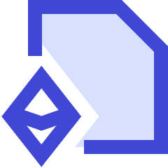 Document Smart Contract Icon from Sharp Duo Set