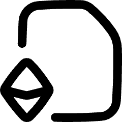 Document Smart Contract Icon from Flex Line Set