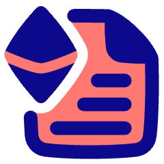 Document Smart Contract Icon from Plump Pop Set