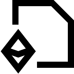 Document Smart Contract Icon from Sharp Line Set