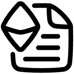 Document Smart Contract Icon from Plump Line Set
