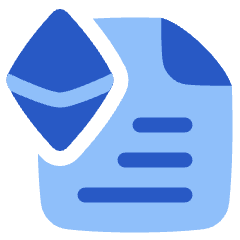 Document Smart Contract Icon from Plump Flat Set