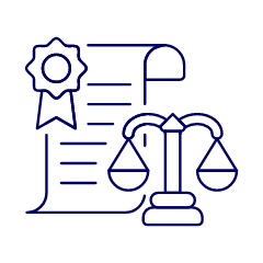 Judicial Document Illustration from UX Line Set