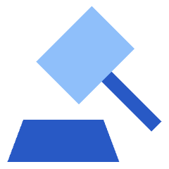 Justice Hammer Icon from Sharp Flat Set