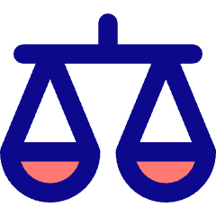 Justice Scale 1 Icon from Core Pop Set