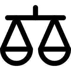 Justice Scale 1 Icon from Core Line Set