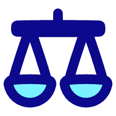 Justice Scale 1 Icon from Plump Pop Set