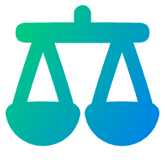 Justice Scale 1 Icon from Plump Gradient Set