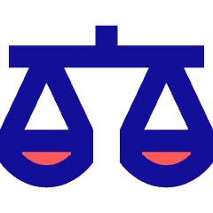 Justice Scale 1 Icon from Sharp Pop Set