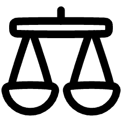 Justice Scale 1 Icon from Plump Line Set