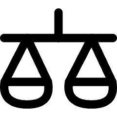 Justice Scale 1 Icon from Flex Line Set