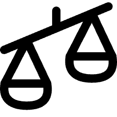 Justice Scale 2 Icon from Flex Line Set