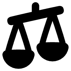 Justice Scale 2 Icon from Plump Solid Set