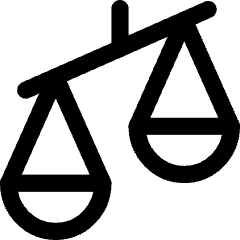 Justice Scale 2 Icon from Core Line Set