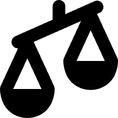 Justice Scale 2 Icon from Core Solid Set